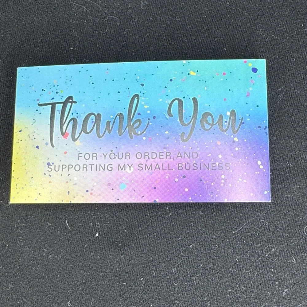 ★ 25 Rainbow Thank You Cards Small Business Package Inserts Boutique